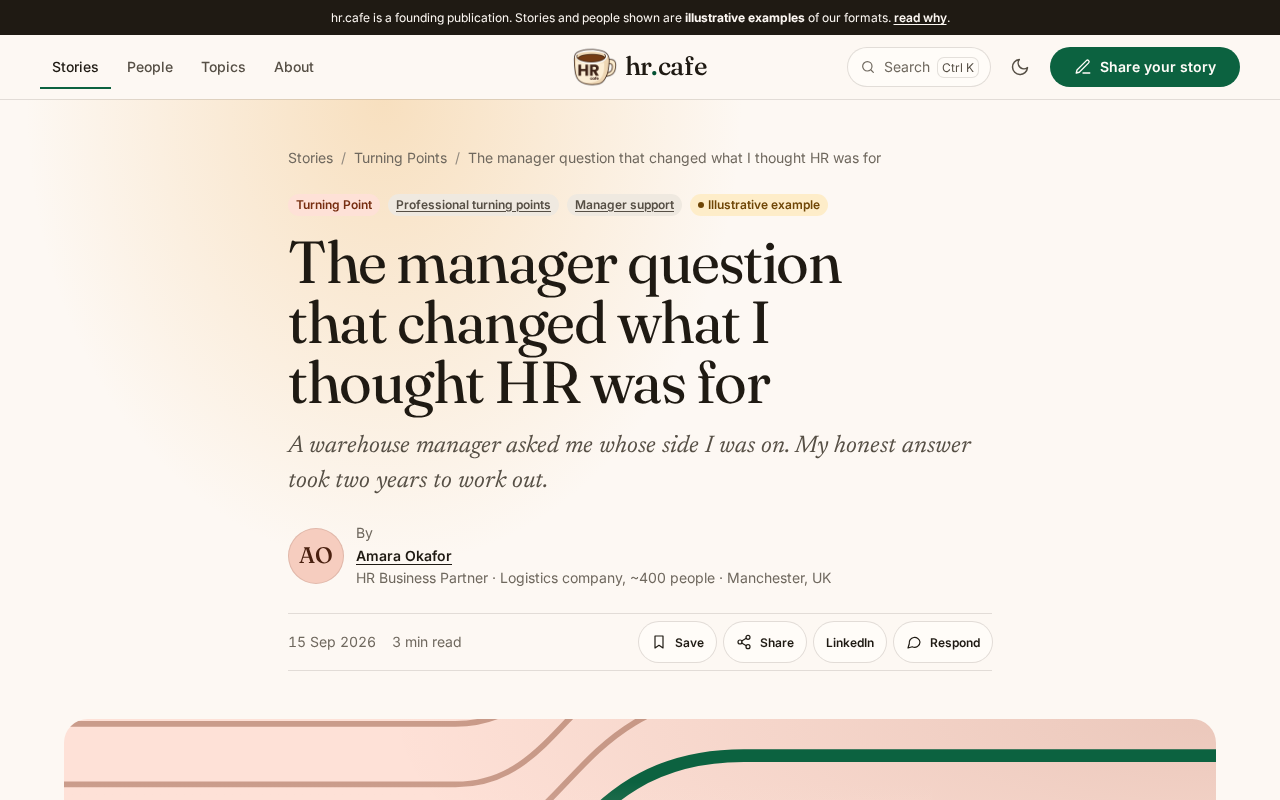Screenshot: Reading a story
